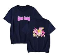 Flamingo FLIM FLAM Don't Burn Your Home Tie Dye Merch T-Shirt Crewneck Short Sleeve Summer Men Women's Tshirt Harajuku Clothes (Navy-LJ03261,XL)