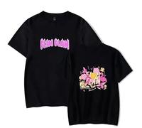 Flamingo FLIM FLAM Don't Burn Your Home Tie Dye Merch T-Shirt Crewneck Short Sleeve Summer Men Women's Tshirt Harajuku Clothes (Black-LJ03261,M)