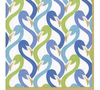 Flamingo Flock Blue Caspari Paper Table Napkins 33 cm Square 3 ply Lunch Napkins