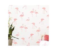 Flamingo Flock Furniture Wall Floor Stencil for Painting - Wall Small