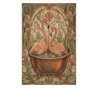 Flamingo Floral Bath Jigsaw Puzzle 1000 Pieces in Wood, Mind Game