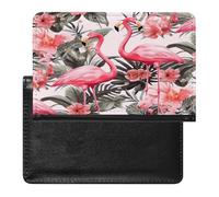Flamingo Floral Printed Passport Cover Protector Rfid Blocking Passport Holder Id Card Holder Secure Travel Wallet Organizer for Passport Tickets Credit Cards, style, One Size