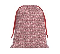 Flamingo Floral Printed Print Gift Reusable Drawstring Bag Holiday Party Decor Daily Storage Celebrations Pouch