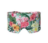Flamingo Flower Palm Tree Leaf Blackout Eye Covers - Women Eye Shades for Sleeping - Men Adjustable Sleep Eye Masks