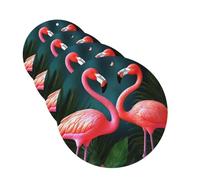 Flamingo Flowers Car Air Freshener Cards for Women Men 4 Pack Cute Car Accessories Long Lasting Scent Car Diffuser Hanging Auto Aromatherapy Tablets Car Fresheners Gifts