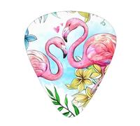 Flamingo Flowers Guitar Picks Set-Premium Abs Material,Various Thicknesses-Enhance Your Playing Experience