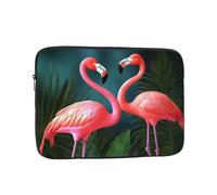 Flamingo Flowers Laptop Case 10 inch, Shockproof Protective Computer Sleeve Cover Water Resistant Laptop Bag Carrying Tablet Cover Briefcase Handbags Gifts for Men Women