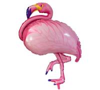 Flamingo Foil Balloon with Legs in Pink - 100 x 80 cm, Can be Filled with Air or Helium, Ideal for Parties, Birthdays, Weddings or as a Gift - Decorative Balloon for Any Celebration, Theme Party