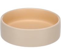 Flamingo Food and Water Bowl Anca Round Beige/Orange - 200ml, Luxury in Ceramic, Strong and Durable, Beautiful Design
