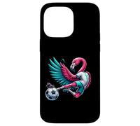 Flamingo Football Striker 11 Kicking Soccer Ball Case for iPhone 14 Pro Max