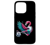Flamingo Football Striker 11 Kicking Soccer Ball Case for iPhone 15 Pro Max