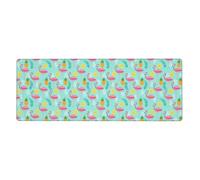 Flamingo Gaming Desk Mat, Wide Surface Desk Pad for Keyboard, Mouse and Improved Gaming Stability