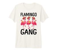 Flamingo Gang Party Vacation Premium T-Shirt