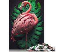 Flamingo Generative AI Jigsaw Puzzles for Adults Kids. 1000 Pieces Whimsical Challenge Toy Educational Game Home Decoration for Adults& Kids Age 14 Years Up 1000pcs (75x50cm)
