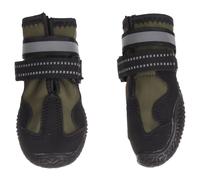 Flamingo Glea Dog Shoes Green 2-Pack For Outdoor Adventure Dog Protection