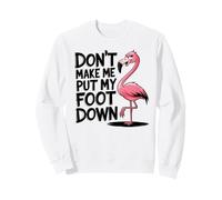 Flamingo Graphic- Don't Make Me Put My Foot Down Sweatshirt