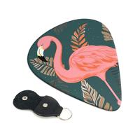 Flamingo Guitar Plectrums, 6 Guitar Plectrums, Double Sided Printing, For Acoustic Guitar, Bass, Ukulele, Electric Guitar (0.46 Mm 0.71 Mm 0.96 Mm)