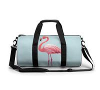 Flamingo Gym Bag for Men Women, Sturdy Oxford Cloth Travel Bags with Removable Shoulder Strap, Waterproof Duffel Bag for Fitness, Travel, Yoga
