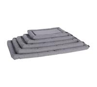 Flamingo Hanka Gray Rectangular Dog Cushion With Border For Dogs Cozy