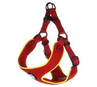 Flamingo Harness Step & Go Tasha Red Adjustable Dog Harness