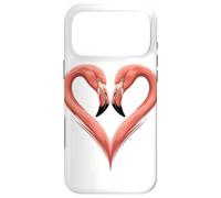 Flamingo Heart Shaped Flamingos Case for iPhone 17 Pro Max