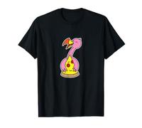 Flamingo Hugging Pizza Slice Value Graphic T-Shirt