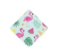 Flamingo Ice Cream Fruit Printing 10 Pcs Car Air Fresheners Cards For Scented Hanging Sheets For Bathroom With Rope