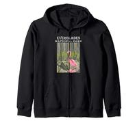Flamingo in Everglades National Park Florida Outdoors Gift Zip Hoodie