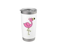 Flamingo in Love with Big Eyes Stainless Steel Insulated Tumbler