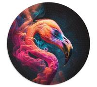 Flamingo Jigsaw Puzzles for Adults 1000 Piece Cardboard Jigsaw Puzzles for Adults Relax & Challenge, Colorful Home Decor Art, for Friends 67.5x67.5cm