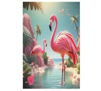Flamingo Jigsaw Puzzles for Kids 1000 Pieces 3d Wooden Puzzle Decompression Game for Adults Women Girl Educational Game Toys 78×53cm