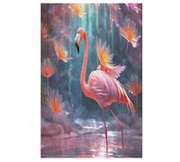 Flamingo Jigsaw Puzzles for Kids 1000 Pieces 3d Wooden Puzzle Decompression Game for Adults Women Girl Educational Game Toys 78×53cm
