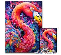Flamingo JigsawPuzzle 1000 Pieces for Adults cardboard Jigsaw Puzzles for Adults Ideal DIY Decor & Brain Teaser Gift 26X38CM/10.23x14.96inch