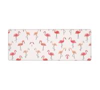 Flamingo. Keyboard and Mouse Pad, Extra Large Desk Cover, Spill Resistance Mat for Smooth Tracking