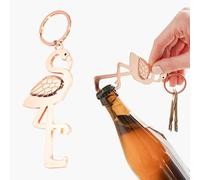 Flamingo Keyring Bottle Opener Rose Gold/Pretty Beer Bottle Opener Gift for Her /