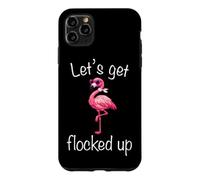 Flamingo - Lets Get Flocked Up Tropical Party Bird Humor Case for iPhone 11 Pro Max