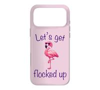 Flamingo - Lets Get Flocked Up Tropical Party Bird Humor Case for iPhone 17 Pro Max