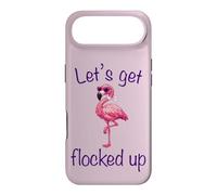 Flamingo - Lets Get Flocked Up Tropical Party Bird Humor Case for iPhone Air