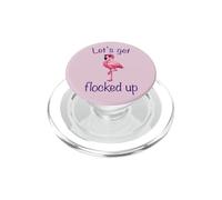 Flamingo - Lets Get Flocked Up Tropical Party Bird Humor PopSockets PopGrip for MagSafe