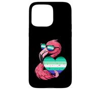 Flamingo LGBT Heart MLM Pride MLM Flag Gay Male Flag Case for iPhone 15 Pro Max