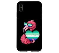 Flamingo LGBT Heart MLM Pride MLM Flag Gay Male Flag Case for iPhone XS Max