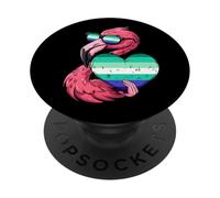 Flamingo LGBT Heart MLM Pride MLM Flag Gay Male Flag PopSockets Adhesive PopGrip
