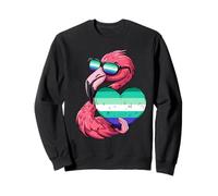 Flamingo LGBT Heart MLM Pride MLM Flag Gay Male Flag Sweatshirt