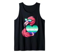 Flamingo LGBT Heart MLM Pride MLM Flag Gay Male Flag Tank Top