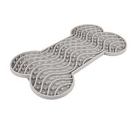 Flamingo Lick Mat Yummee Silicone Gray For Dogs 29.8x17.5 Cm Anti-Snore Mat