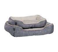 Flamingo Lilly Gray Rectangular Dog Bed For Dogs, Cozy Comfort