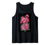 Flamingo Lotus Jungle Tropical Flower Bird Tank Top