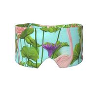 Flamingo Love Flowers Print Eye and Ear Muffs Blackout Sleeping Noise Blocking Ear for Adults Kids Men Women