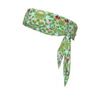 Flamingo Love Flowers Sports Head Tie Running Tennis Athletic Sweatband Basketball Cycling Fitness Workout