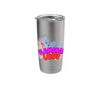 Flamingo Love with Footprints Stainless Steel Insulated Tumbler